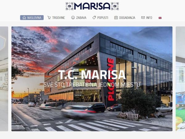 Izrada web stranica za trgovački centar Marisa Trogir